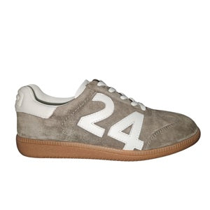 Christy - Dark Taupe/Off White