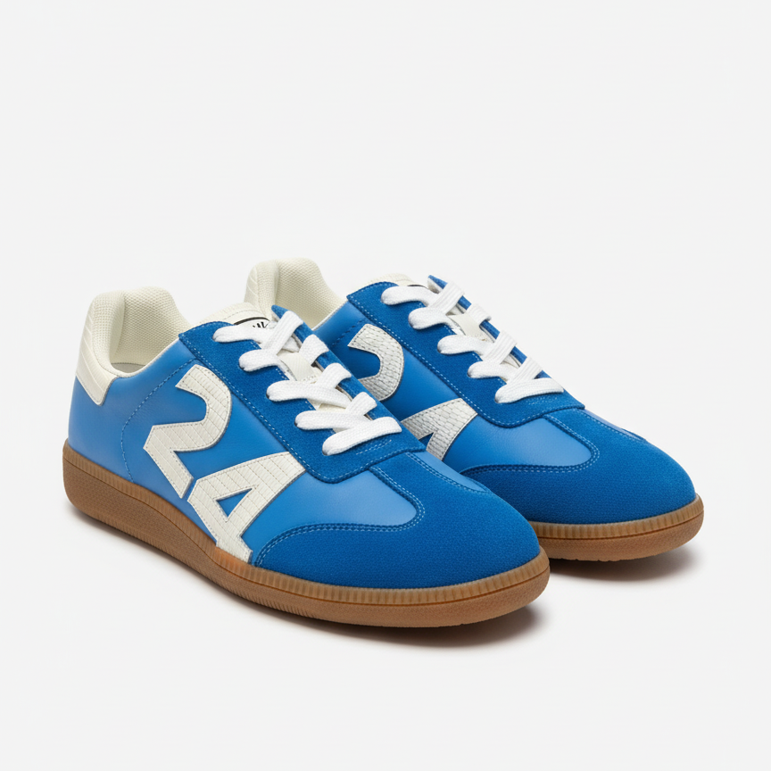 Christy - Blue/Off White